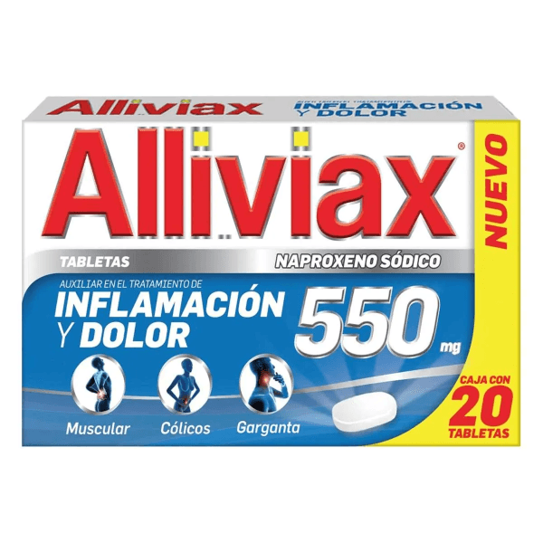 Alliviax 550 Con 20 Tabletas