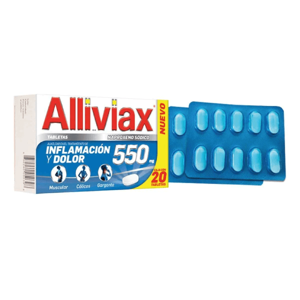 Alliviax 550 Con 20 Tabletas