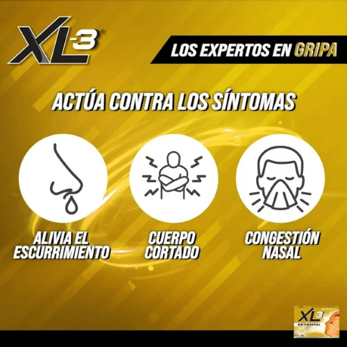 Xl-3 A-Gripal Con 10 Tabletas