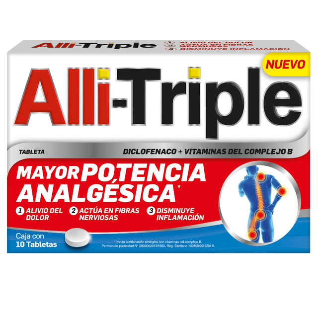 Alli-Triple Con 10 Tabletas