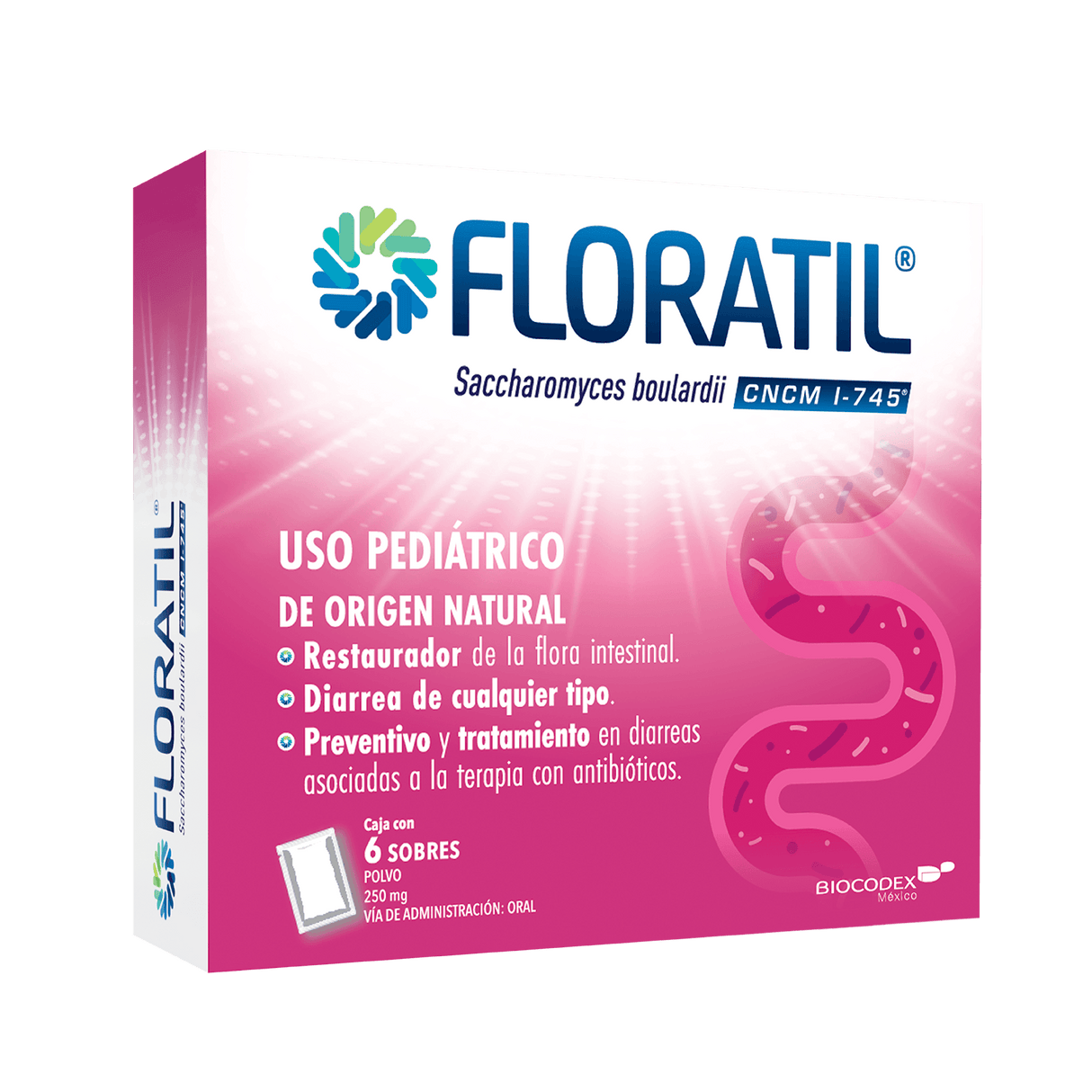 Floratil Ped 250 Gr Polvo Con 6 Sobres
