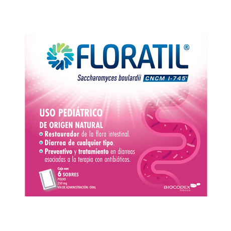 Floratil Ped 250 Gr Polvo Con 6 Sobres