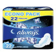 Toallaas Sanit Always Noches Tranqui Con Alas 22 Piezas