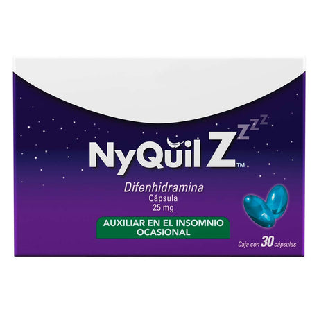 Nyquil Z 25 Mg Con 30 Capsulas