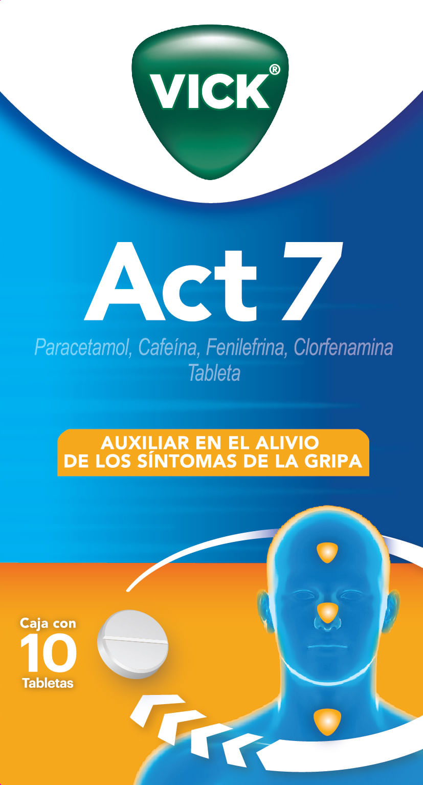 Vick Act 7 Con 10 Tabletas