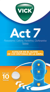Vick Act 7 Con 10 Tabletas