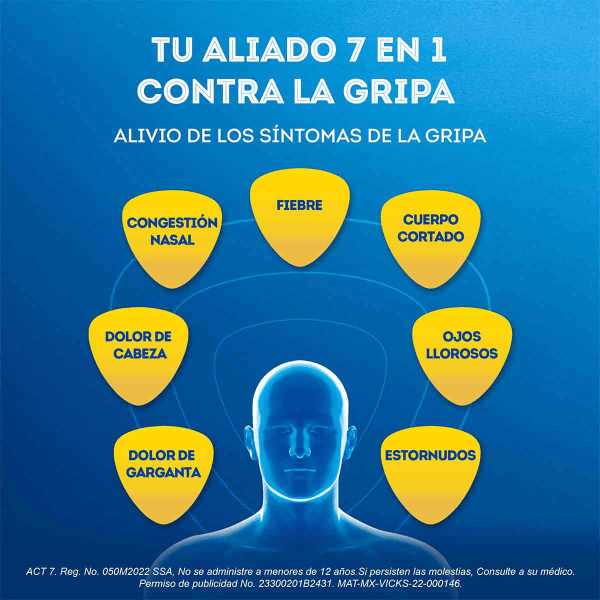 Vick Act 7 Con 10 Tabletas