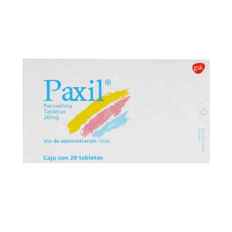 Paxil 20 Mg Con 20 Tabletas