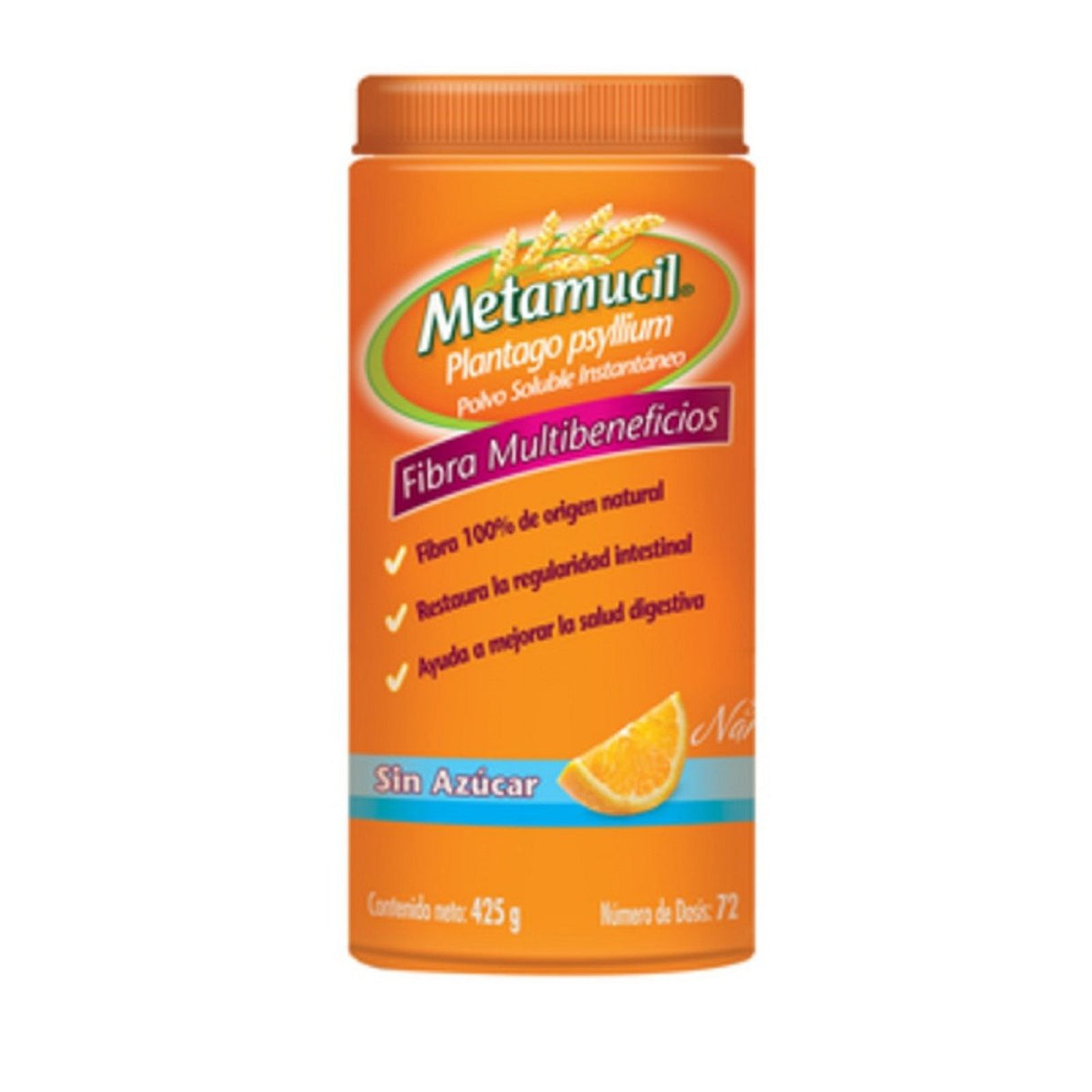 Metamucil Naranja. Polvo 425 Gr