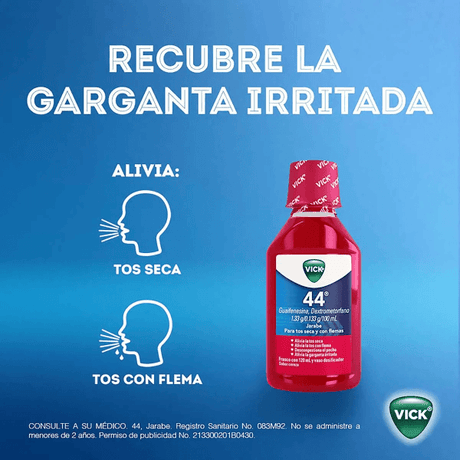 Vick 44 Jarabe Adto / Inf 120 Ml