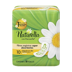 Toallas Naturella Sin Alas Flujo Abundante Con 10