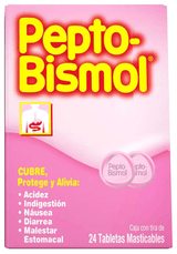 Pepto Bismol Con 24 Tabletas