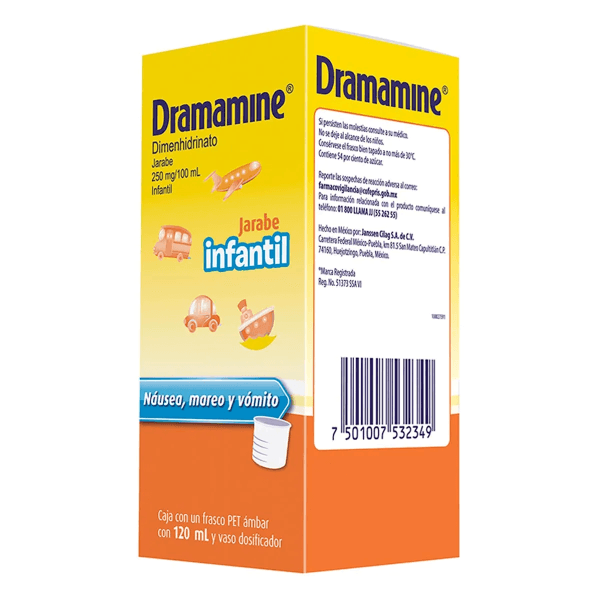 Dramamine 250 Mg Jarabe 120 Ml