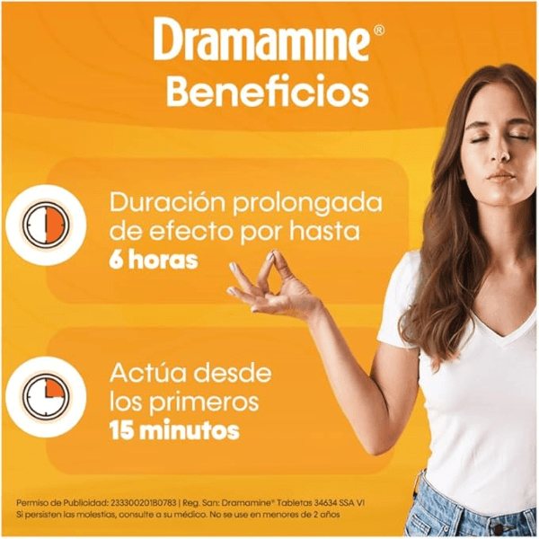 Dramamine 50 Mg Con 24 Tabletas