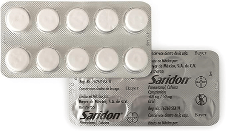 Saridon 500 Mg Con 100 Comprimidos