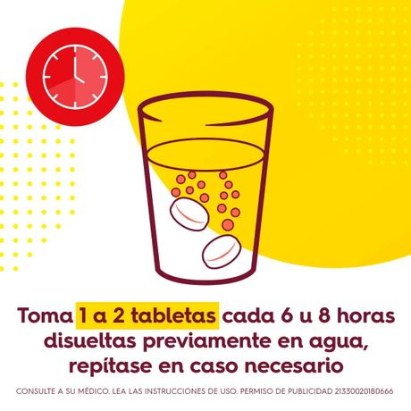 Tabcin 500 Mg Con 12 Tabletas (Rojo)