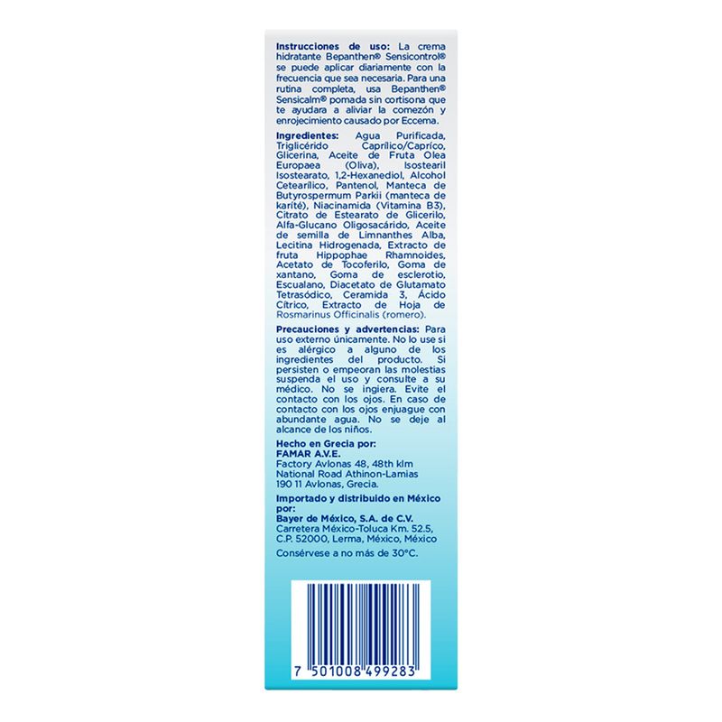 Bepanthen Crema Sensicontrol 200 Ml