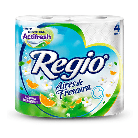 Hig Regio Aires De Frescura Con 4 Rollos