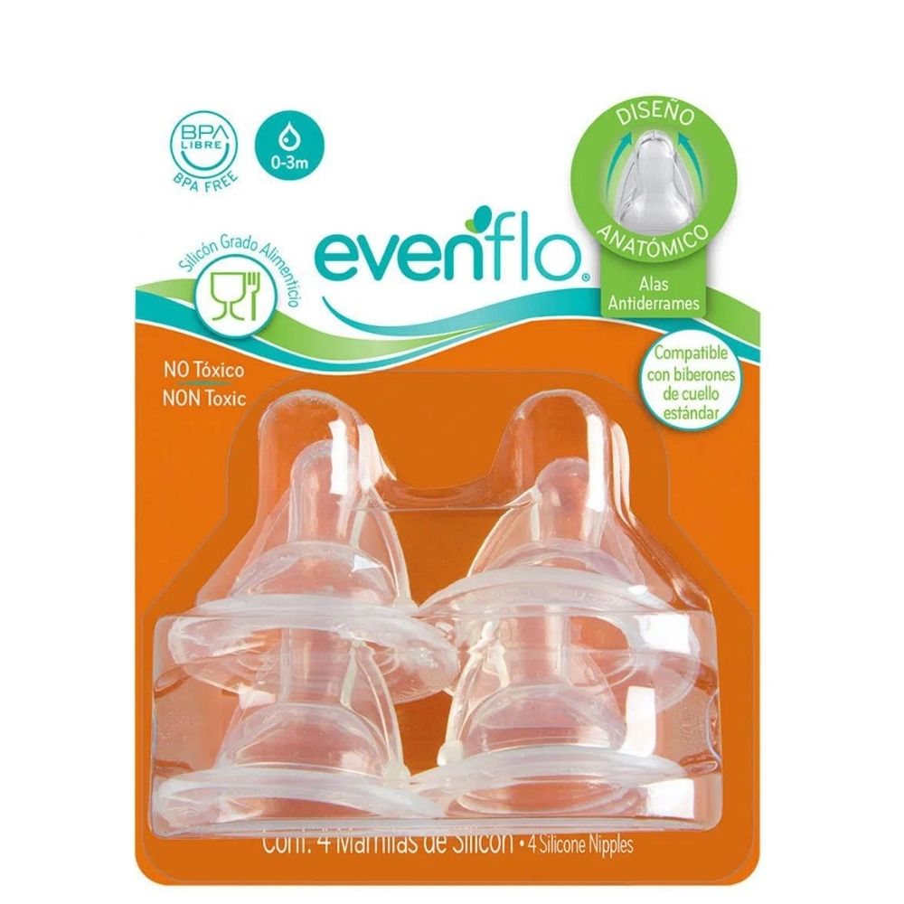 Evenflo Mam Sil 0-3M Blis Con 4