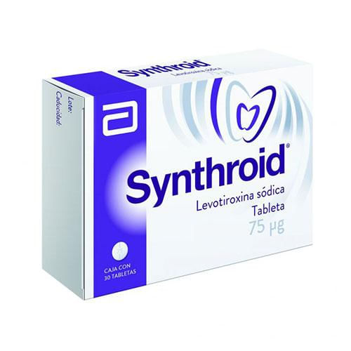 Synthroid 75 Mcg Con 30 Tabletas