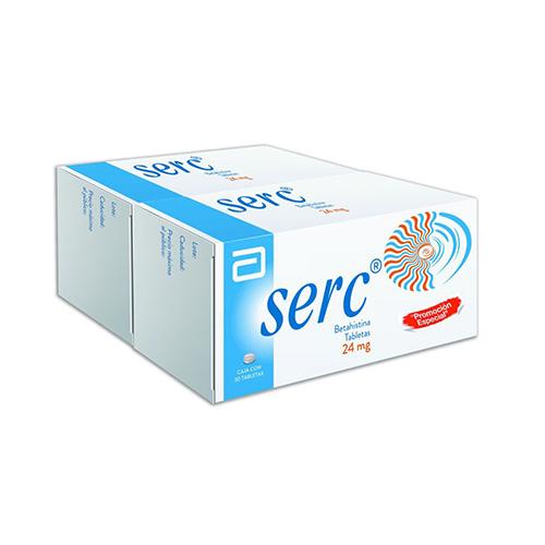 Serc 24 Mg Con 30 Tabletas Duo Pack