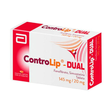 Controlip-Dual 145 / 20 Mg 30 Tabletas