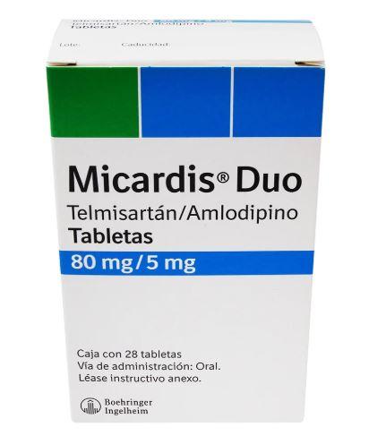 Micardis Duo 80 Mg / 5 Mg Con 28 Tabletas