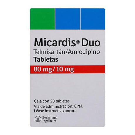 Micardis Duo 80 Mg / 10 Mg Con 28 Tabletas