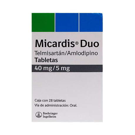 Micardis Duo 40 Mg / 5 Mg Con 28 Tabletas