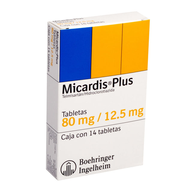 Micardis Plus 80 / 12.5 Mg Con 14 Tabletas