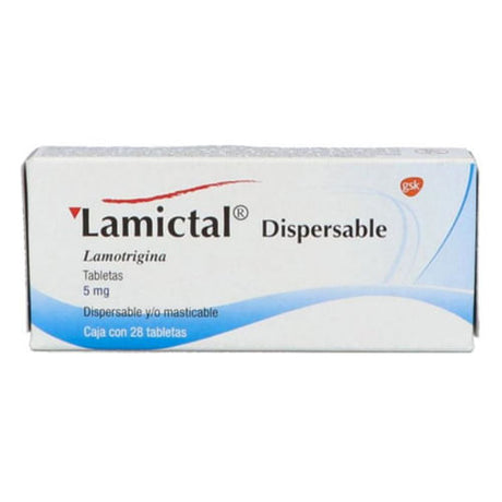 Lamictal 5 Mg Disper Con 28 Tabletas