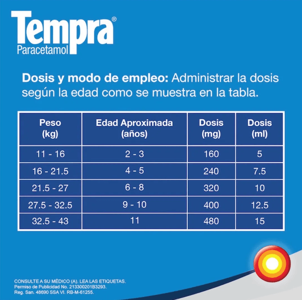 Tempra Inf 3.2 Gr Jarabe 120 Ml