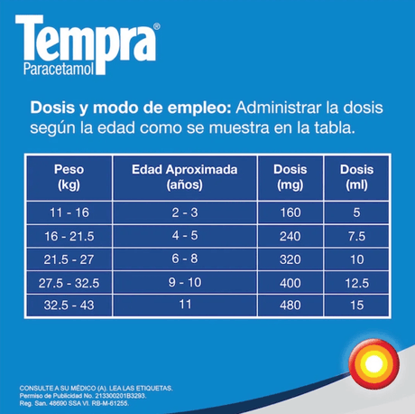 Tempra Inf 3.2 Gr Jarabe 120 Ml
