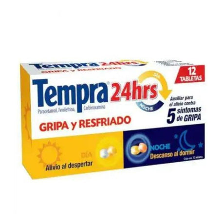 Tempra 24Hrs Dia / Noche 1Con 2 Tabletas