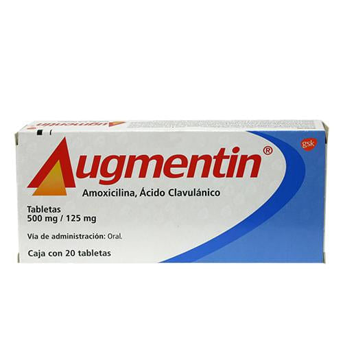 Augmentin 500 Mg Con 20 Tabletas