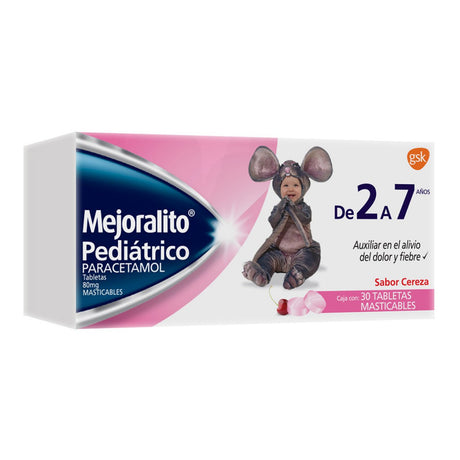 Mejoralito Ped Con 30 Tabletas