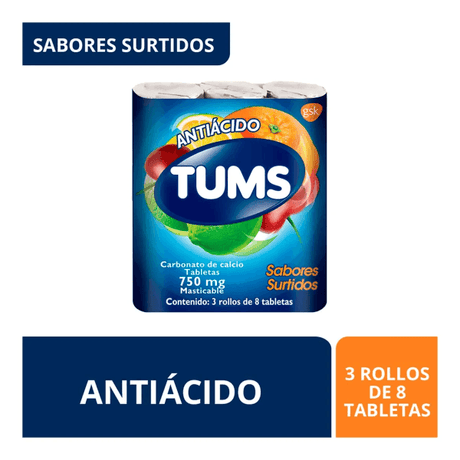Tums Extra Surtido Con 3 Tabletas