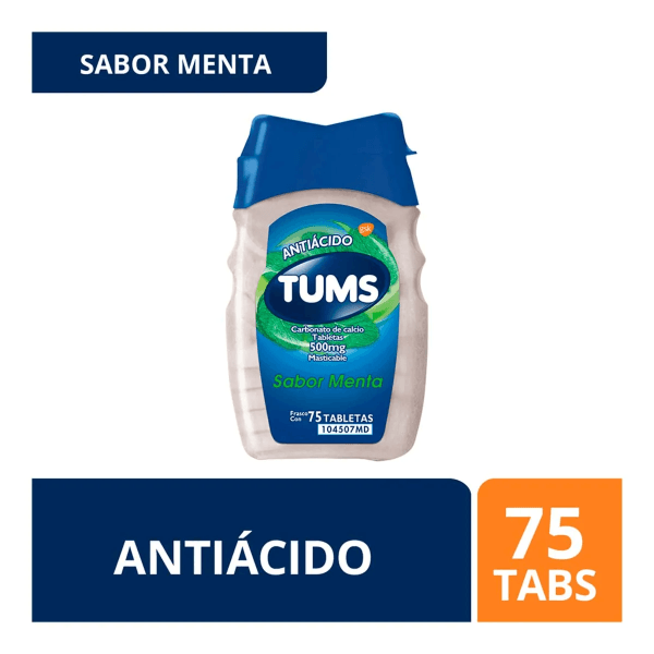 Tums Tabletas Menta Con 75