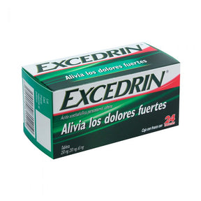 Excedrin 250 / 250 / 65 Mg Con 24 Tabletas Dolor Fte