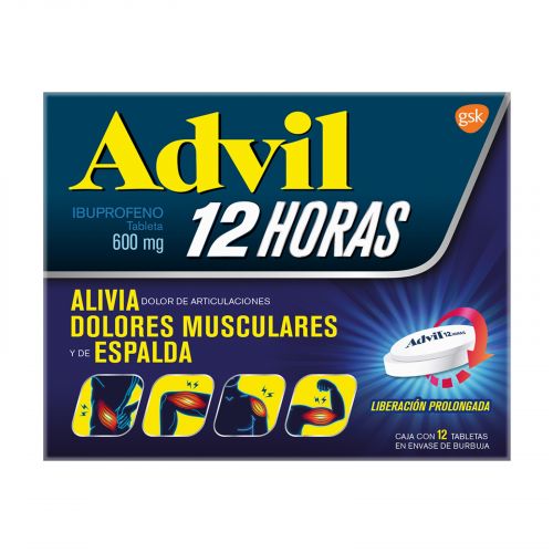 Advil 12 Horas Tabletas 600 Mg Con 12