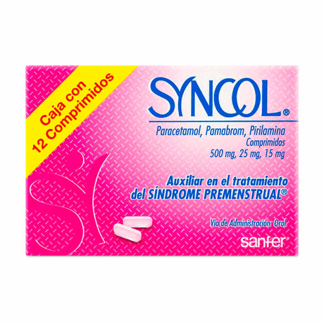 Syncol 500 / 25 / 15 Mg Comp 12