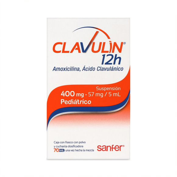 Clavulin 12H 400 / 57 Mg Ped 70 Ml Susp