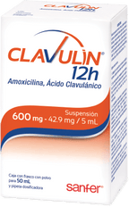 Clavulin 12H 600-42.9 Mg Susp50