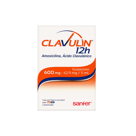 Clavulin 12H 600 Mg-42.9 Mg 70 Ml