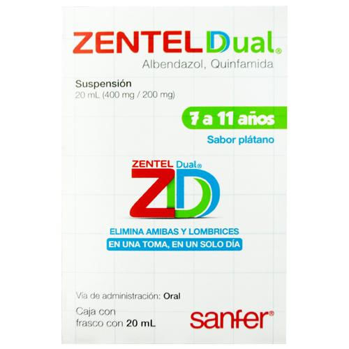 Zentel Dual 400 / 200 Mg Suspension 20 Ml
