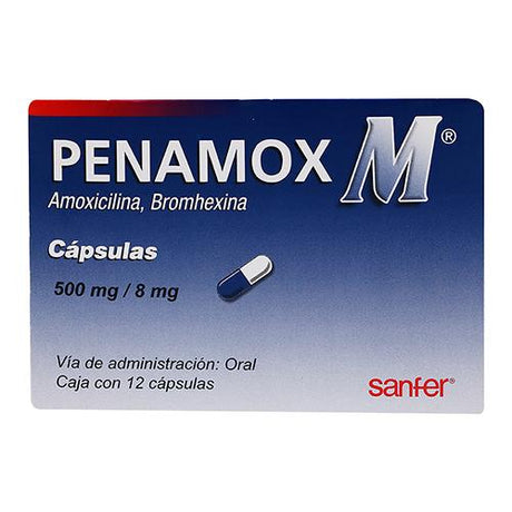 Penamox M 500 Mg Con 12 Capsulas