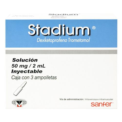 Stadium 50 Mg 2 Ml Con 3 Ampulas