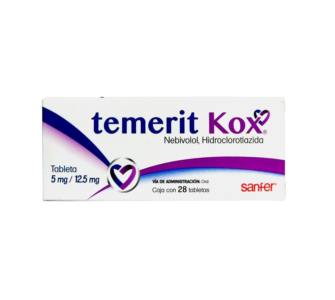 Temerit Kox 5 / 12.5 Mg Con 28 Tabletas
