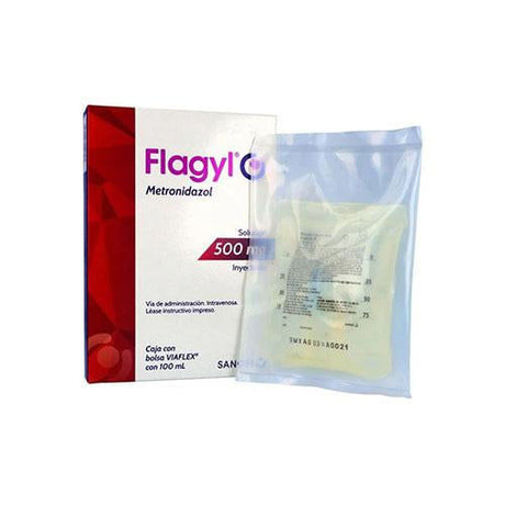 Flagyl 500 Mg Solución Inyectable 100 Ml