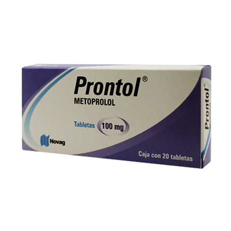 Metoprolol Prontol 100 Mg Con 20 Tabletas